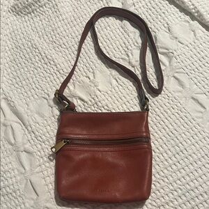 Fossil Red Crossbody Bag